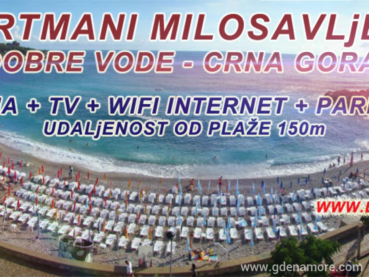 Milosavljevic Apartmani, privatni smeštaj u mestu Dobre Vode, Crna Gora